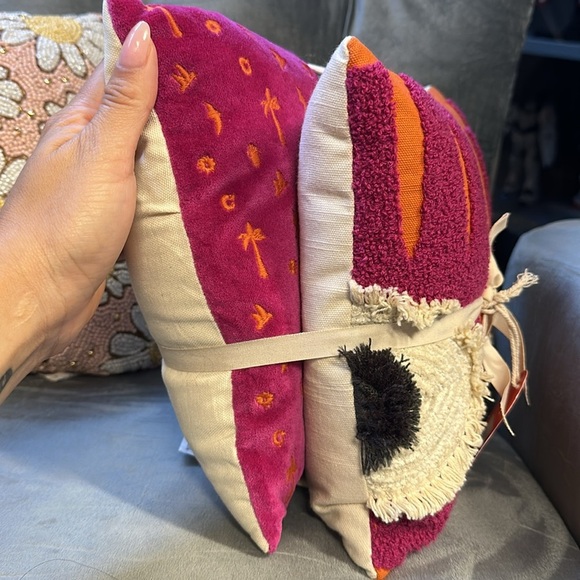 Opalhouse Orange and Pink Decorative Pillows, Set Of 2, NWT - Picture 5 of 5